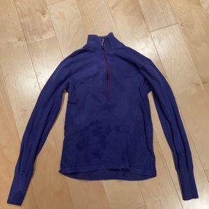 Eddie Bauer 1️⃣ /4️⃣ zip sweater in wisteria